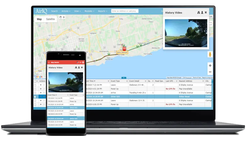 Dash Cam With GPS Tracking