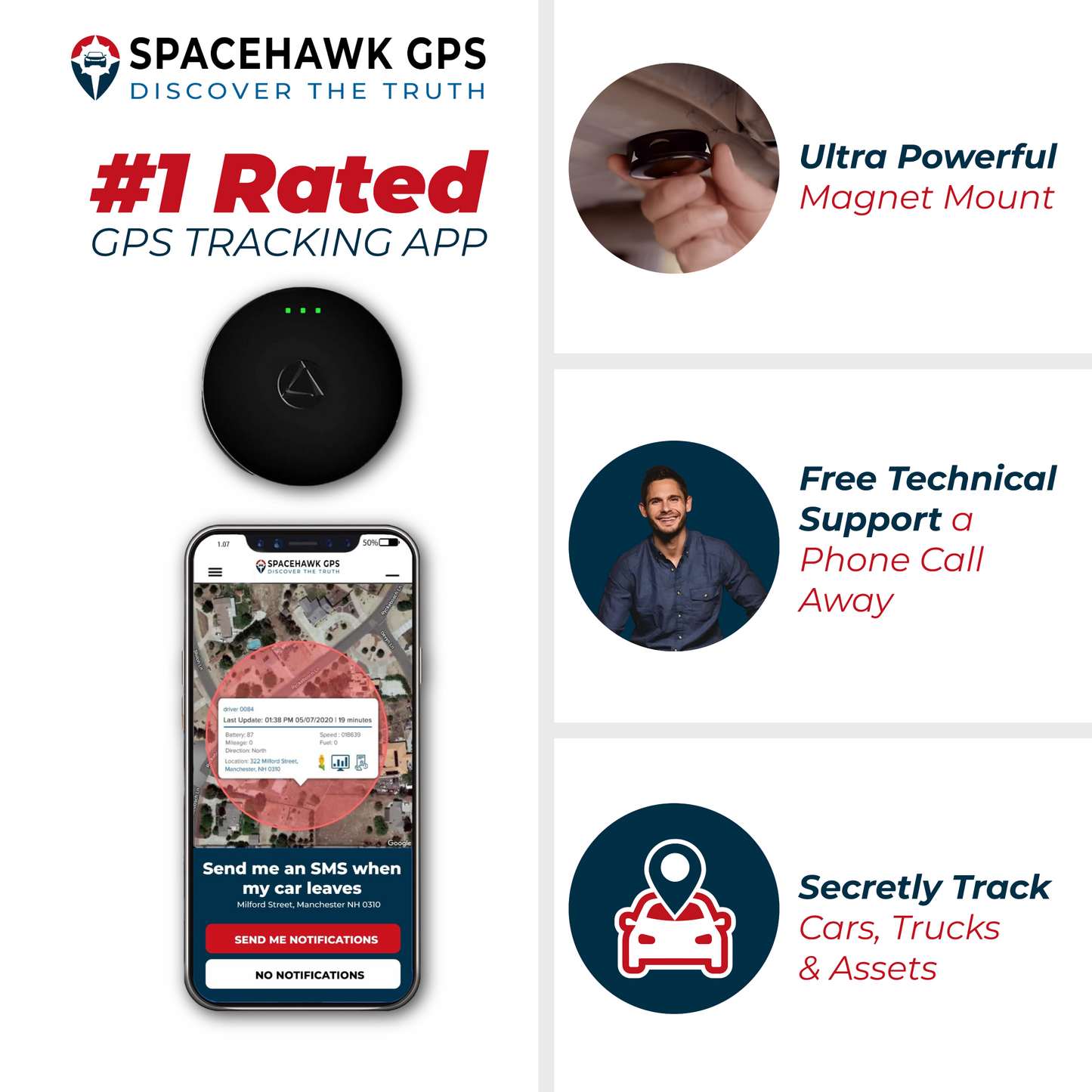 SpaceHawk GPS Tracker For Car