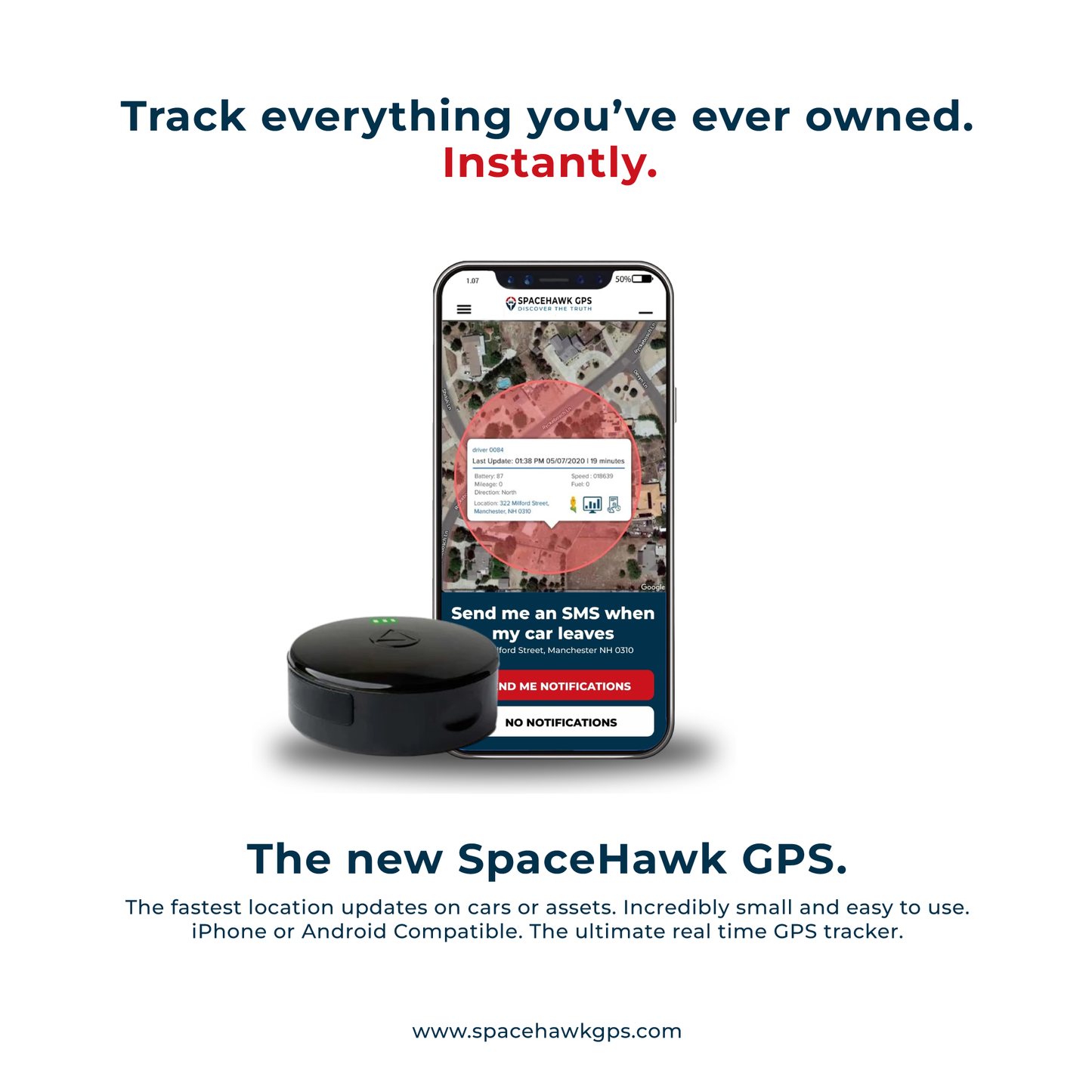 SpaceHawk GPS Tracker For Car